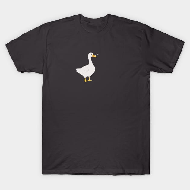 Dangerous goose holding knife T-Shirt by AnnArtshock